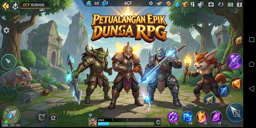 Tangkapan layar 6CF menampilkan aksi pertarungan yang mendebarkan di dunia RPG.