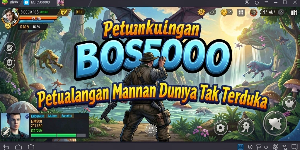 Gameplay menarik di dunia penuh petualangan di BOS5000.