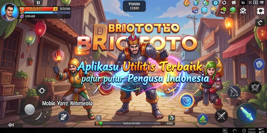 Tampilan antarmuka utama BRIOTOTO yang sederhana dan fungsional.