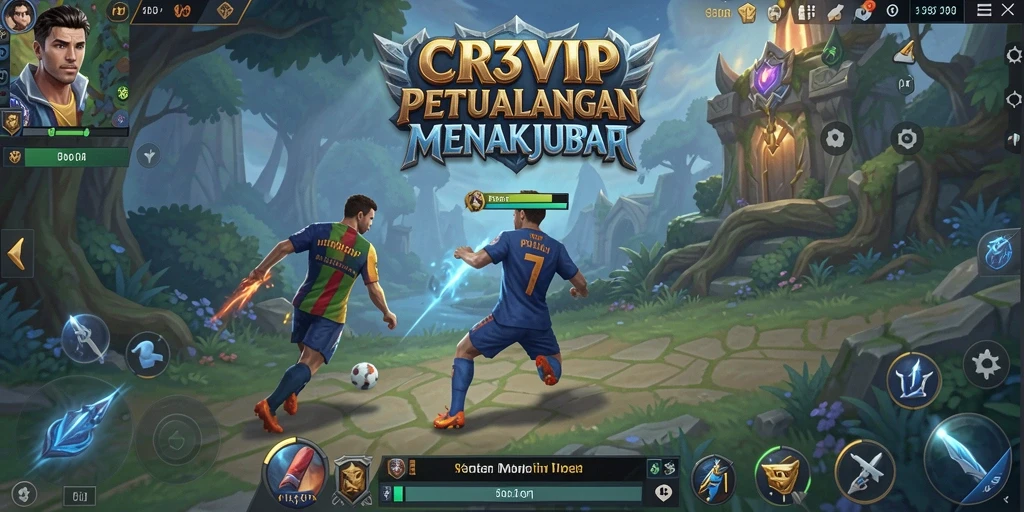 Tangkapan layar gameplay MMORPG CR7VIP yang menampilkan aksi seru dan grafis memukau.