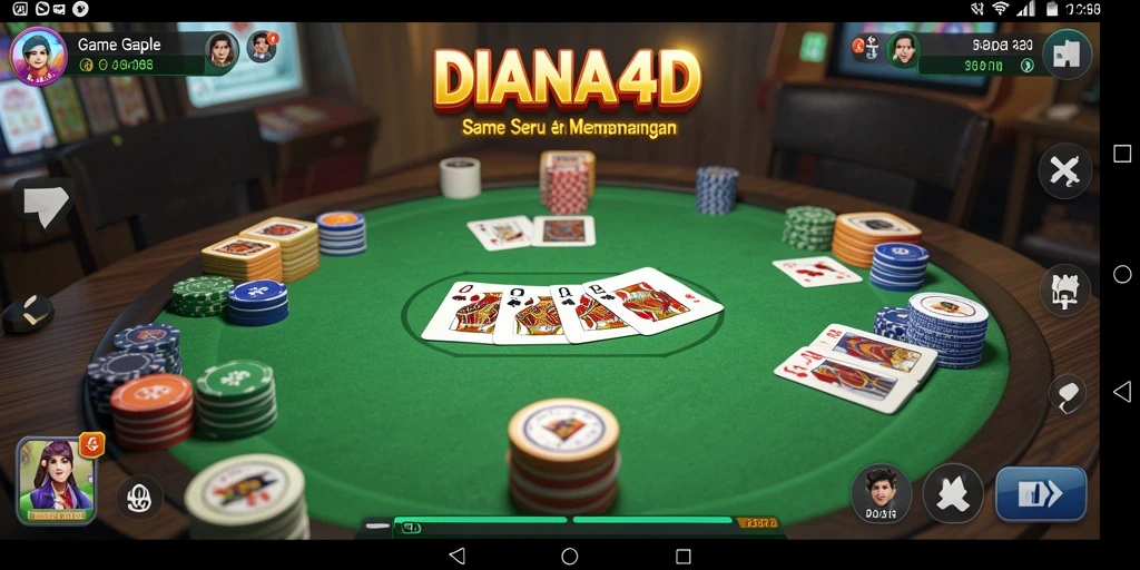 Tampilan gameplay di DIANA4D yang menarik dan interaktif.