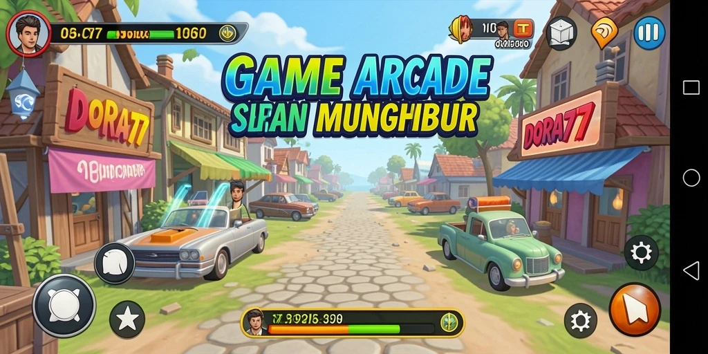 Tampilan menarik dari gameplay DORA77 yang penuh tantangan.