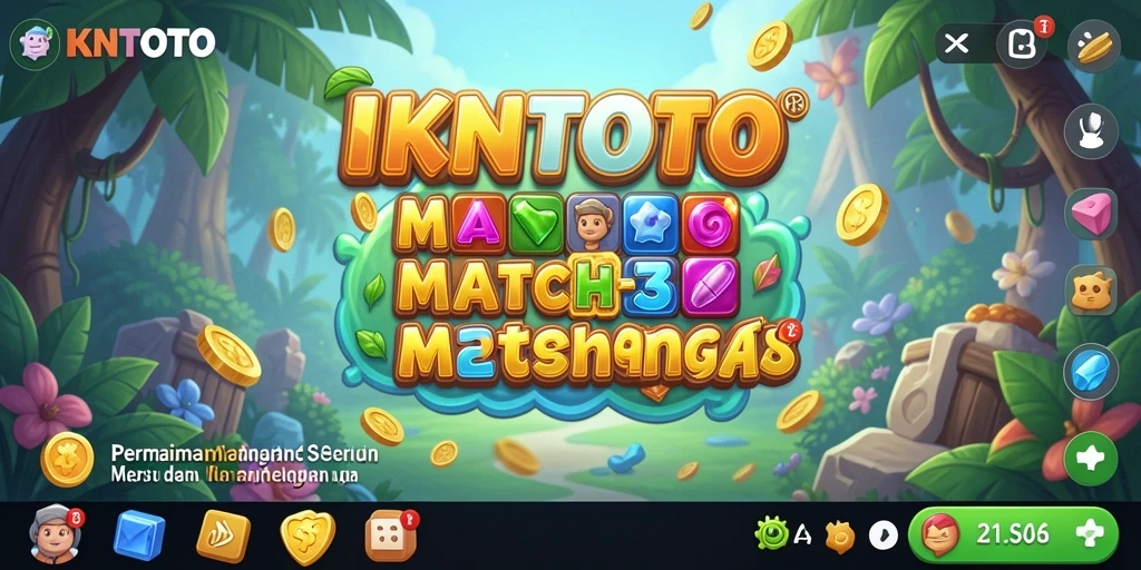 Screenshot gameplay IKNTOTO yang menunjukkan keseruan mencocokkan objek.