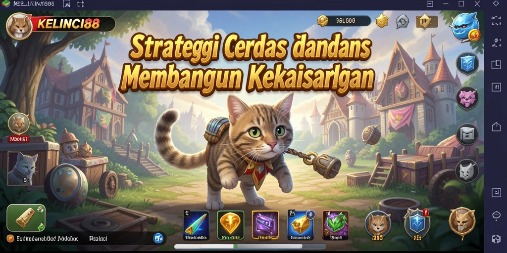 Screenshot gameplay KELINCI88 menampilkan strategi pertempuran yang dinamis.