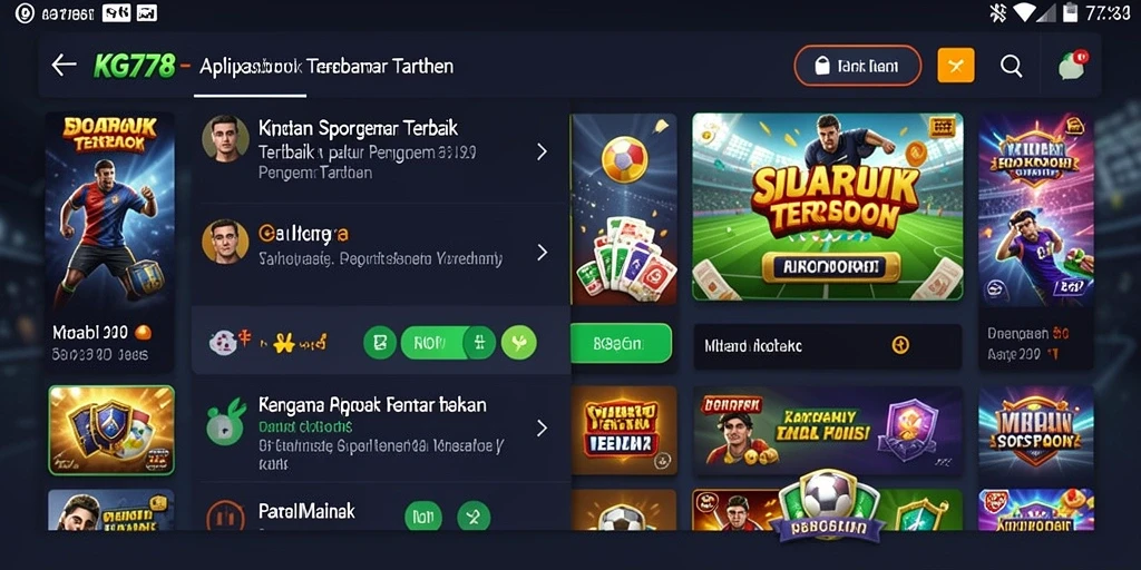 Tampilan screenshot KG778 menampilkan pengalaman taruhan olahraga yang interaktif dan menarik.