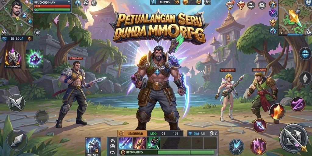 Screenshot MPO08 menampilkan aksi seru dan grafis menakjubkan dalam dunia MMORPG.