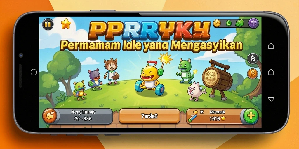 Tampilan utama gameplay <strong>PPRRYY</strong> yang penuh warna dan menarik.