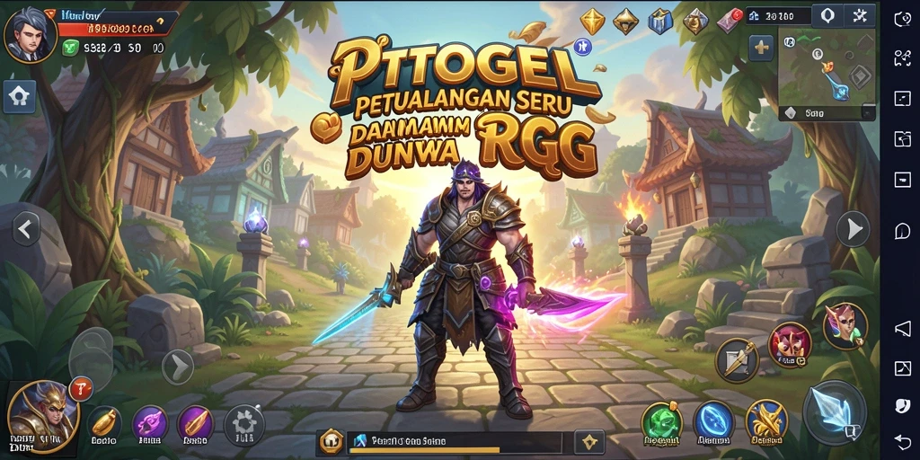 Screenshot gameplay PTTOGEL menampilkan aksi seru dalam petualangan RPG.