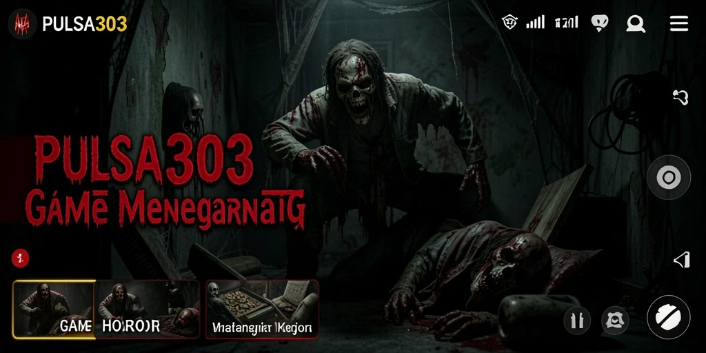 Tampilan gameplay PULSA303 yang menakutkan dan mendebarkan.