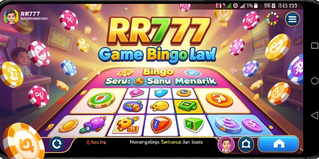 Tampilan gameplay seru di aplikasi Bingo RR777.