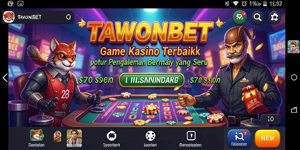 Tampilan gameplay TAWONBET yang seru dan menegangkan.