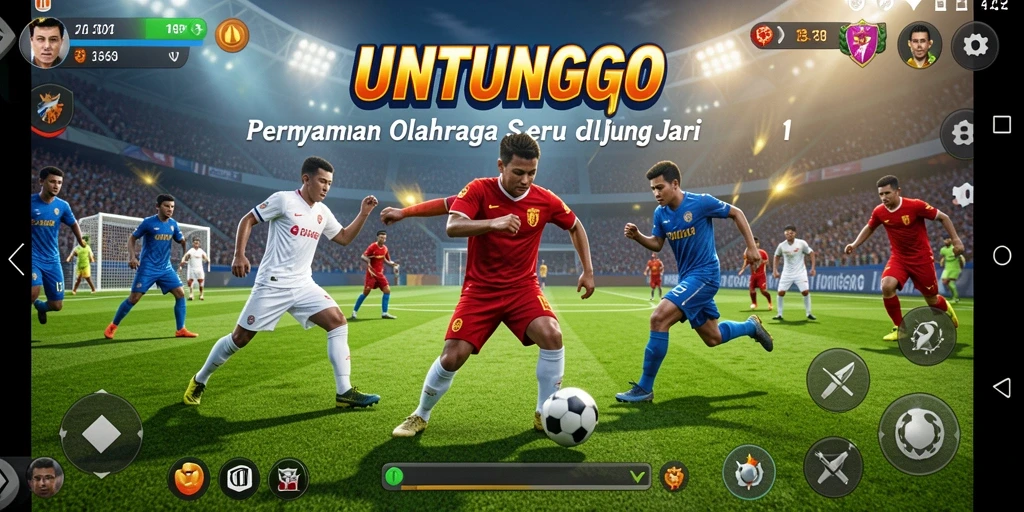 Tampilan menarik dari gameplay UNTUNGGO yang dinamis.