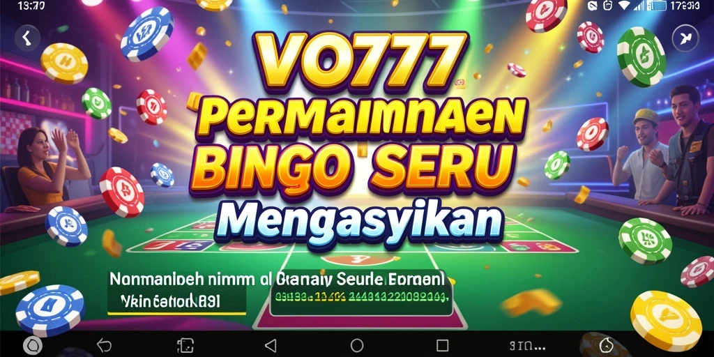 Tampilan permainan Bingo yang seru dan interaktif di VO777.