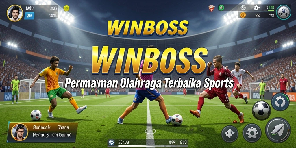 Tangkapan layar gameplay WINBOSS yang menunjukkan pertandingan seru.